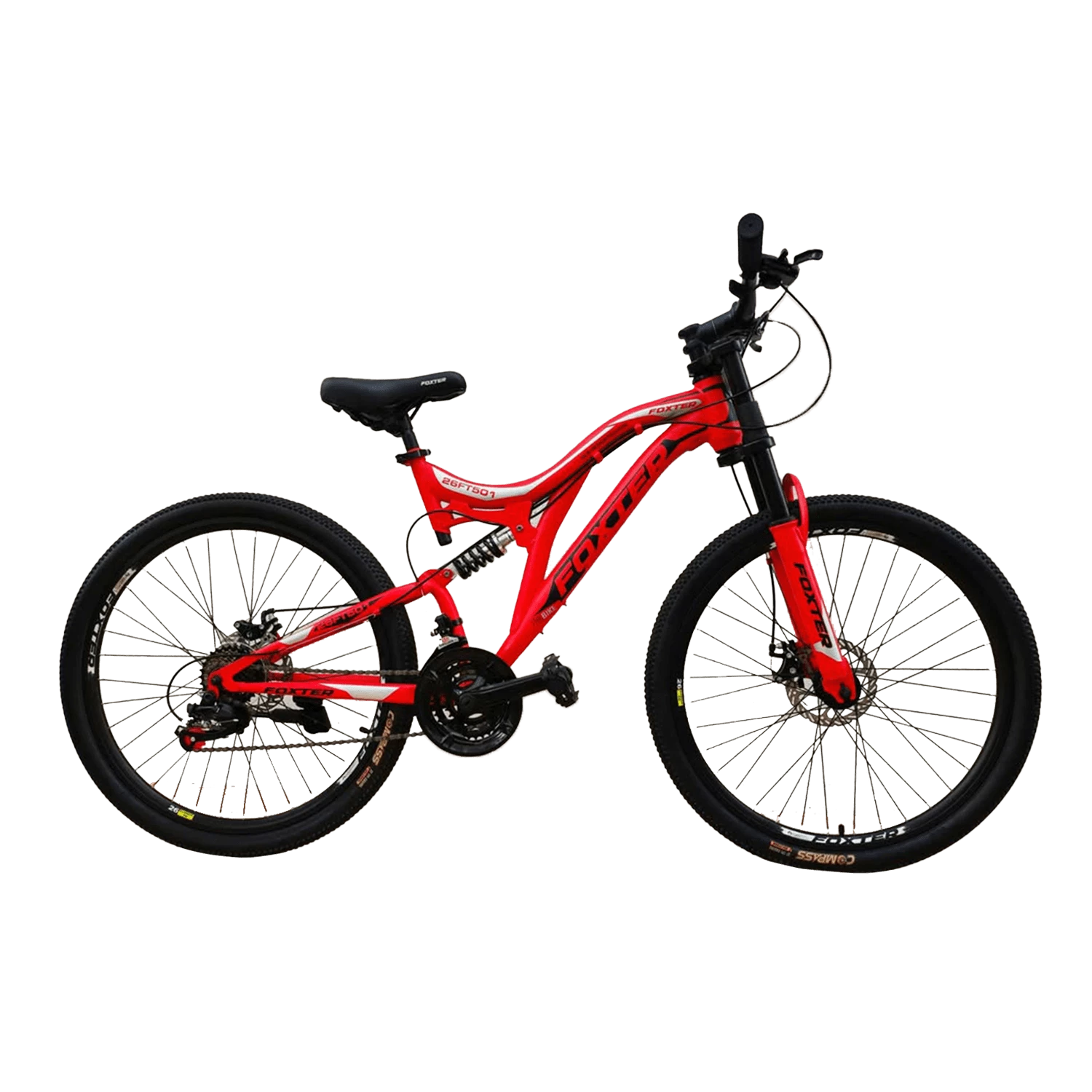 FOXTER 26 Inch Full Suspension DH Fork Disc Gear Bike BFT26FS501-img